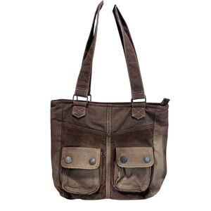 Levis' Vintage Brown Corduroy/Canvas Tote Bag
